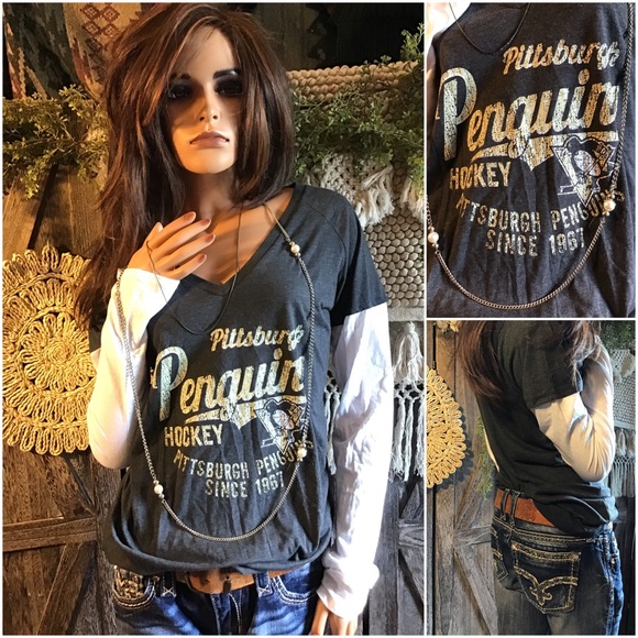 NHL Tops - NHL Pittsburgh Penguins Hockey Long Sleeve Tee